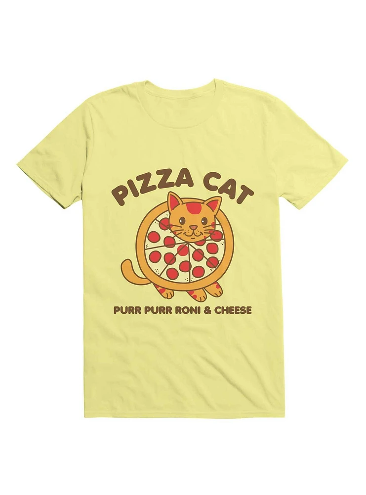 Pizza Cat Funny Mashup Food Animal T-Shirt