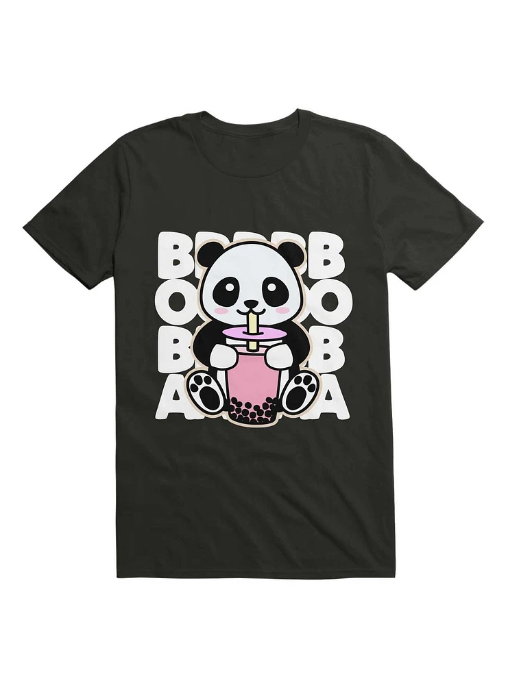 Panda Drinking Boba T-Shirt