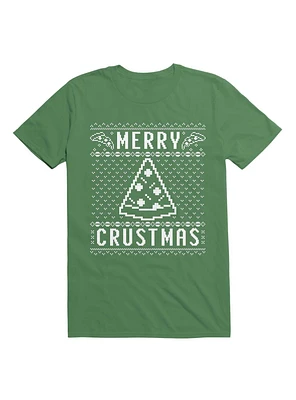 Merry Crustmas Pizza Christmas Sweater Design T-Shirt