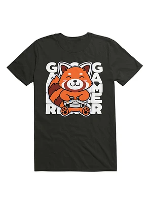 Red Panda Playing Video Games T-Shirt