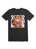 Red Panda Playing Video Games T-Shirt