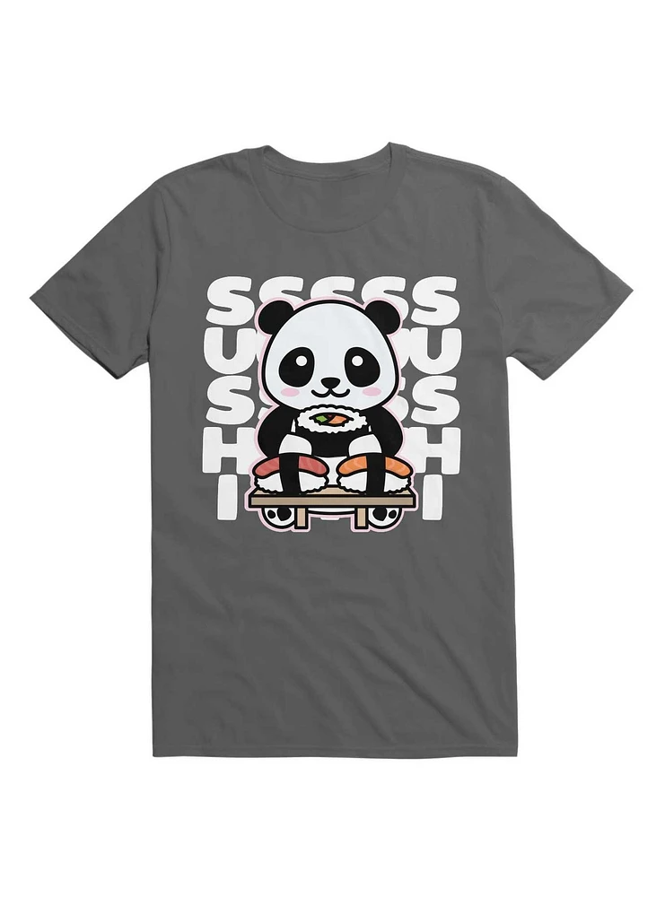 Panda Eating Sushi T-Shirt