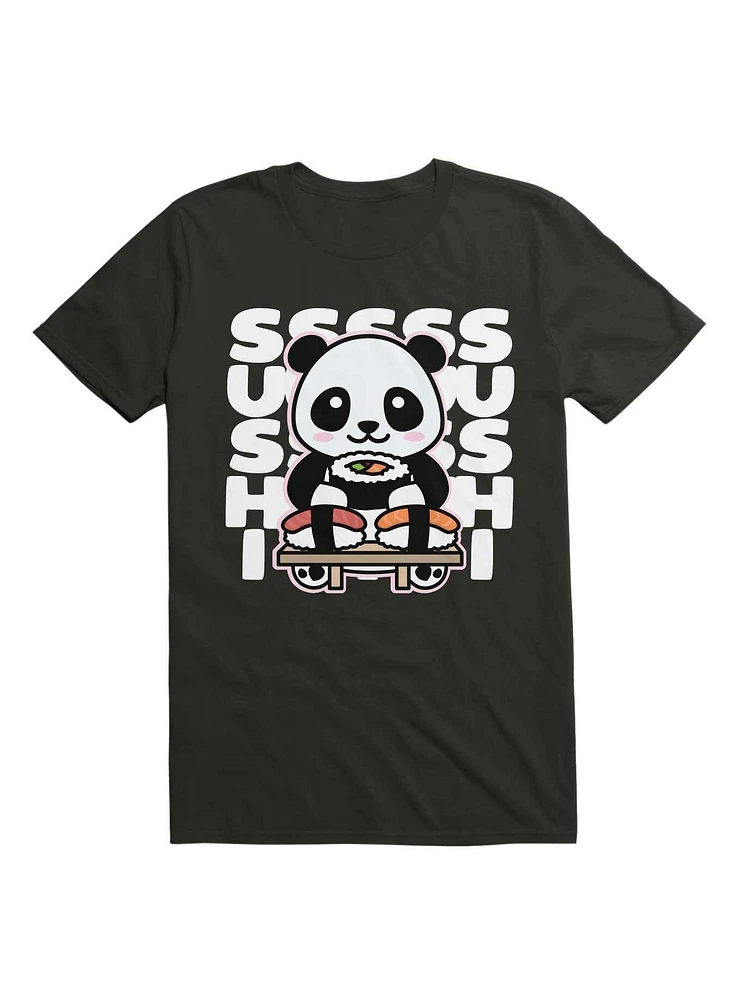 Panda Eating Sushi T-Shirt