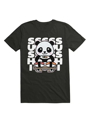 Panda Eating Sushi T-Shirt