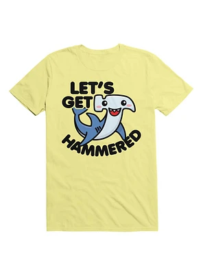 Kawaii Hammerhead Shark Let's Get Hammered T-Shirt