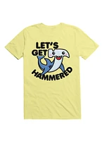 Kawaii Hammerhead Shark Let's Get Hammered T-Shirt