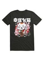 Lucky Cat Drk T-Shirt