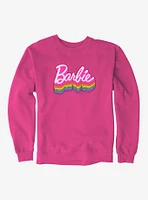 Barbie Ranbow Logo Stack Sweatshirt