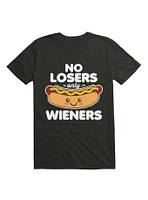 No Losers Only Wieners Cute Hot Dog T-Shirt