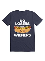 No Losers Only Wieners Cute Hot Dog T-Shirt