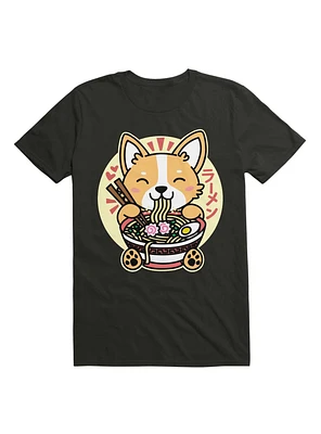 Corgi Eating Ramen T-Shirt