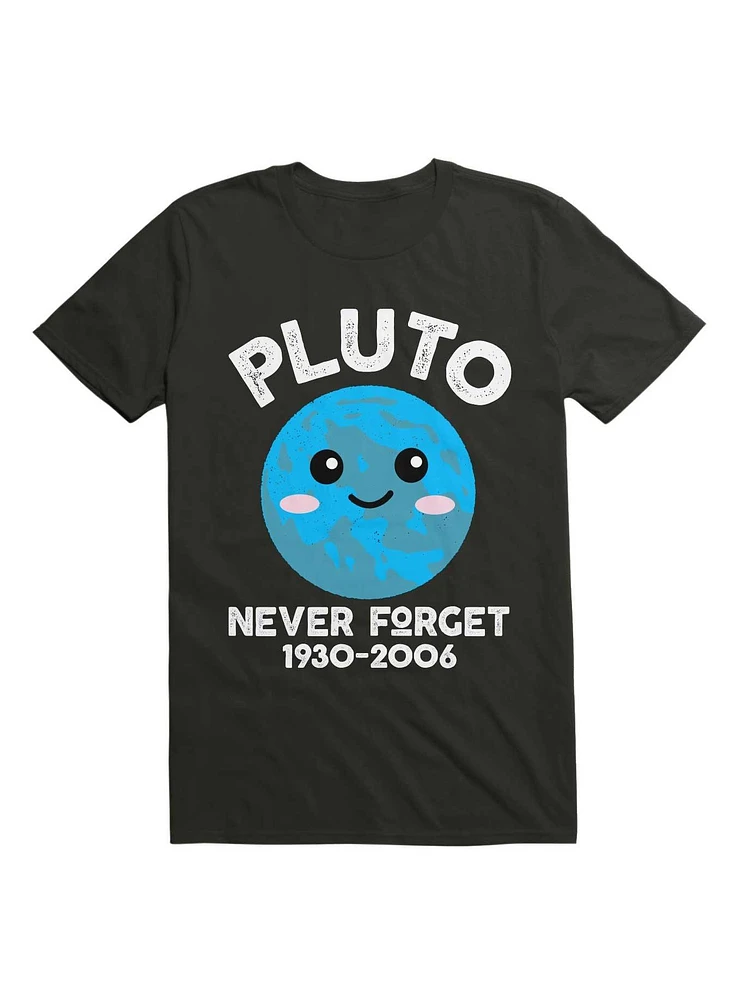 Pluto Never Forget Cute Kawaii Planet T-Shirt