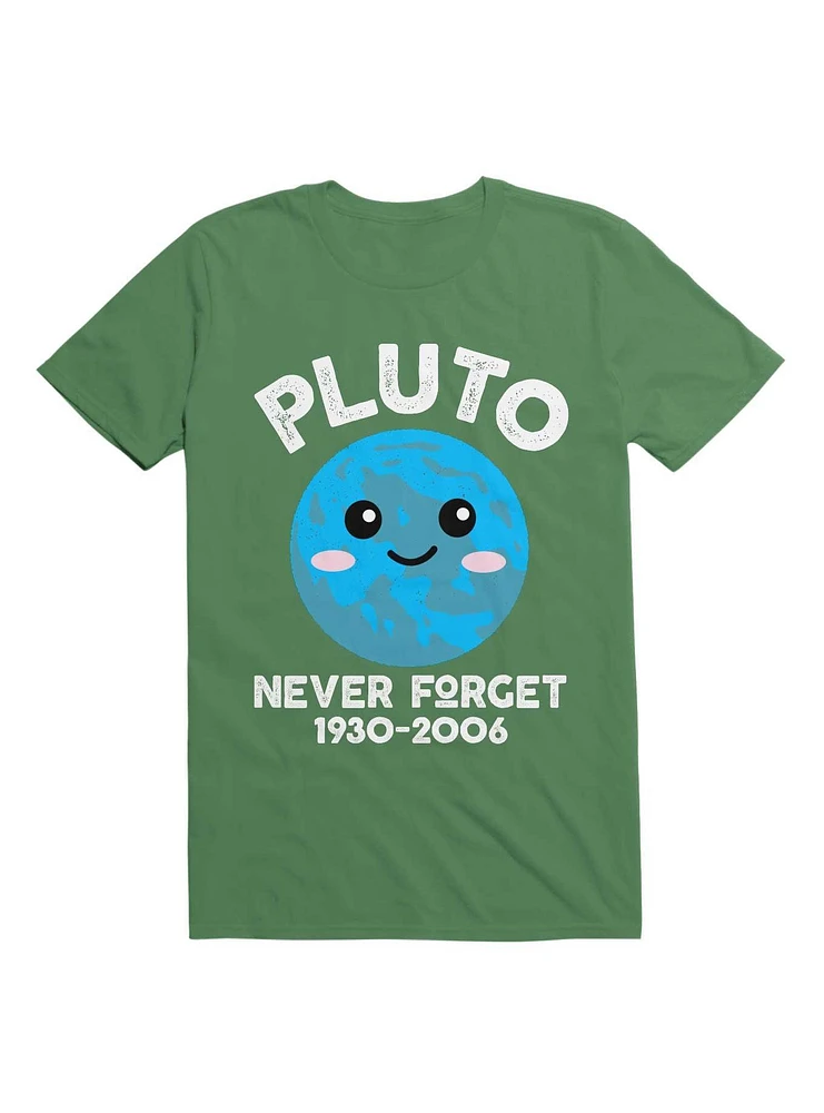 Pluto Never Forget Cute Kawaii Planet T-Shirt