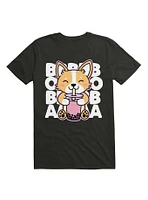 Corgi Drinking Boba Tea T-Shirt