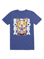 Corgi Drinking Boba Tea T-Shirt