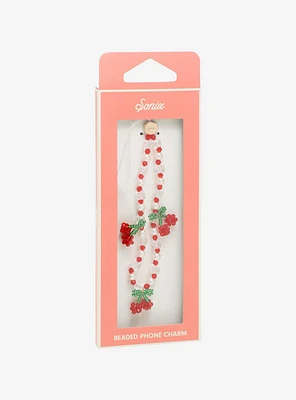 Sonix Cherries Beaded Phone Charm