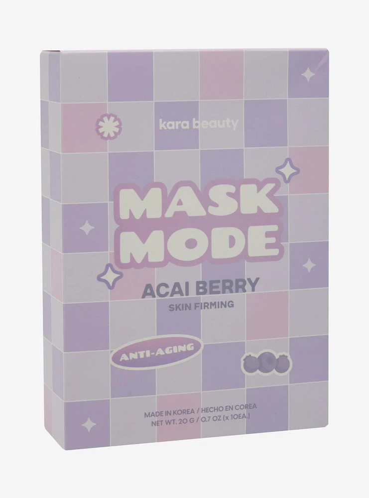 Kara Beauty Mask Mode Acai Barry Facial Mask Set