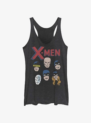 Marvel X-Men Heads Womens Tank Top