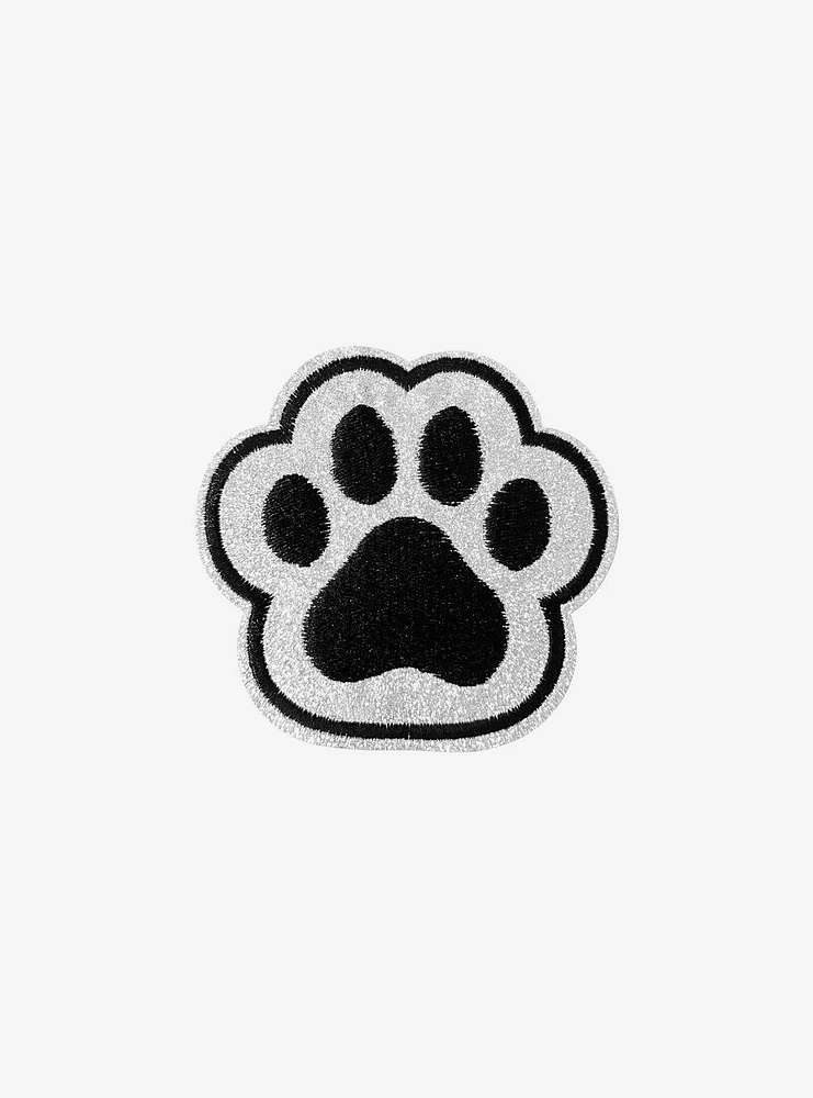 Glitter Paw Print Patch