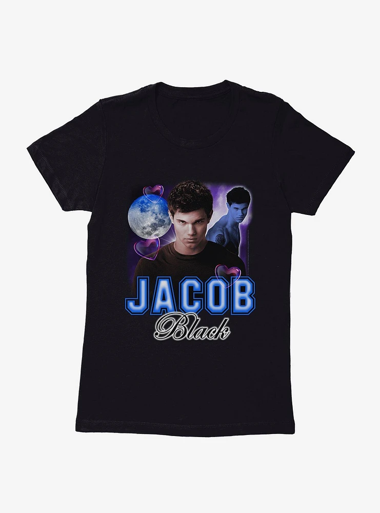 Twilight Jacob Black Retro Style Portrait Womens T-Shirt