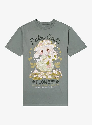 Daisy Girl's Flowers Bunny T-Shirt By Little Celesse