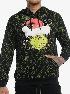 Dr. Seuss How The Grinch Stole Christmas! Allover Print Hoodie