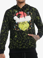 Dr. Seuss How The Grinch Stole Christmas! Allover Print Hoodie