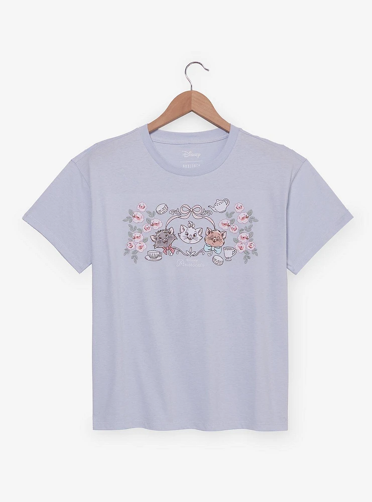 Disney The Aristocats Kittens Embroidered Women's T-Shirt - BoxLunch Exclusive