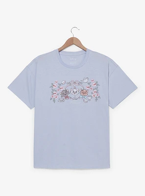 Disney The Aristocats Kittens Embroidered Women's Plus T-Shirt - BoxLunch Exclusive