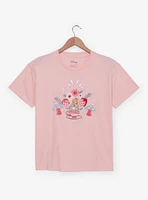Disney Alice Wonderland Floral Embroidered Women's T-Shirt - BoxLunch Exclusive