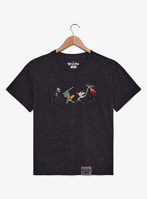 Disney Phineas and Ferb x Star Wars Lightsabers Women's T-Shirt — BoxLunch Exclusive