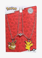 Pokemon Pikachu & Eevee Magnet Best Friend Necklace Set