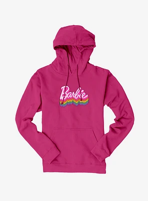 Barbie Ranbow Logo Stack Hoodie