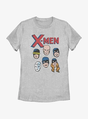 Marvel X-Men Heads Womens T-Shirt