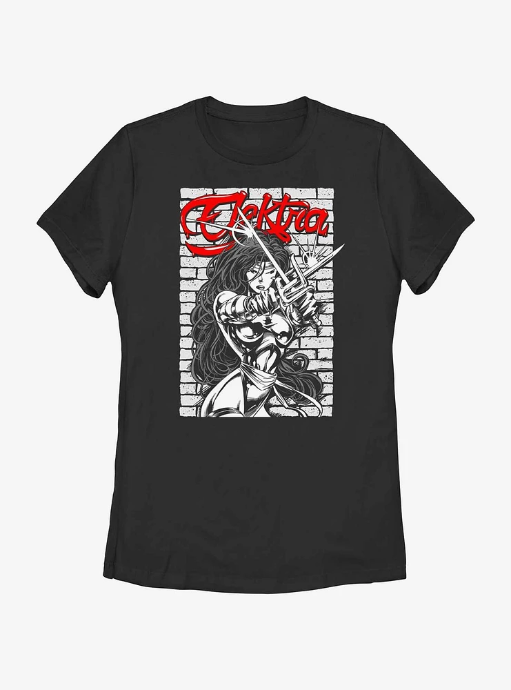 Marvel Elektra Dangerous Beauty Womens T-Shirt