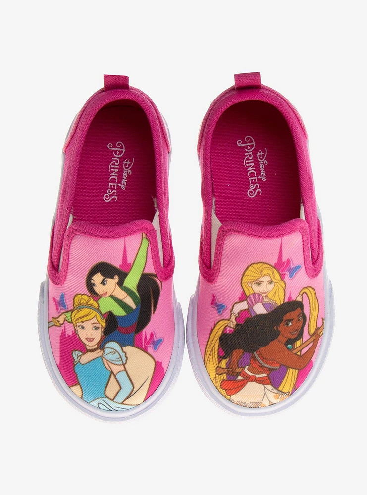 Disney Princesses Slip On Canvas Toddler Sneakers