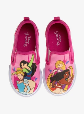 Disney Princesses Slip On Canvas Toddler Sneakers