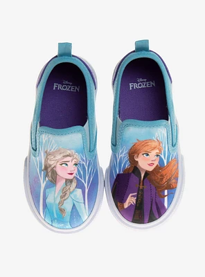 Disney Frozen Slip On Canvas Toddler Sneakers