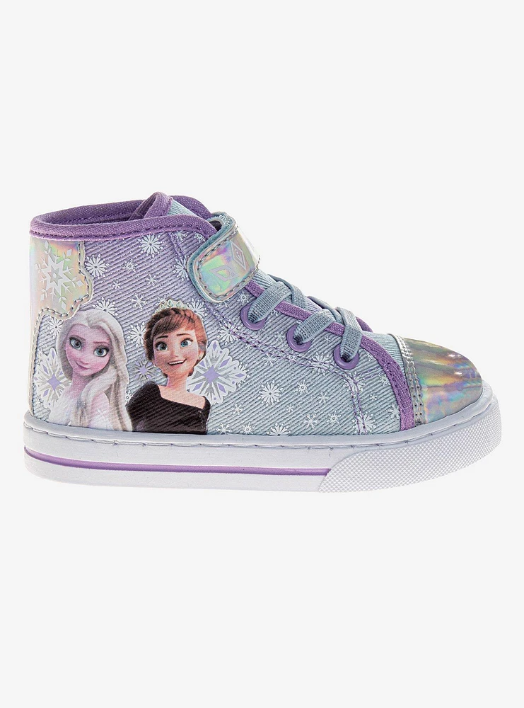 Disney Frozen Anna & Elsa High Top Toddler Sneakers