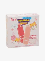 Rude Cosmetics Manga Collection Watermelon & Peach Lip Balm Set