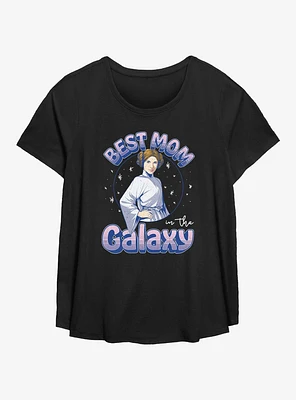 Star Wars Best Mom Galaxy Princess Leia Girls T-Shirt Plus