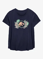 Jurassic Park Floral Burst Girls T-Shirt Plus