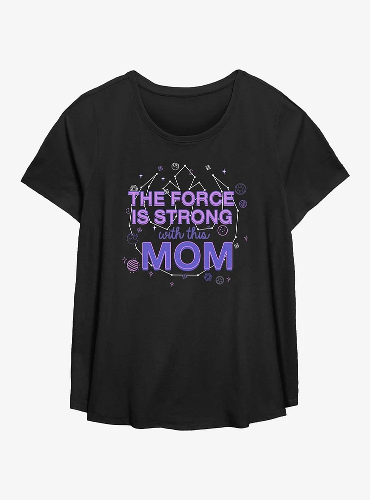 Star Wars Force Is Strong With This Mom Girls T-Shirt Plus