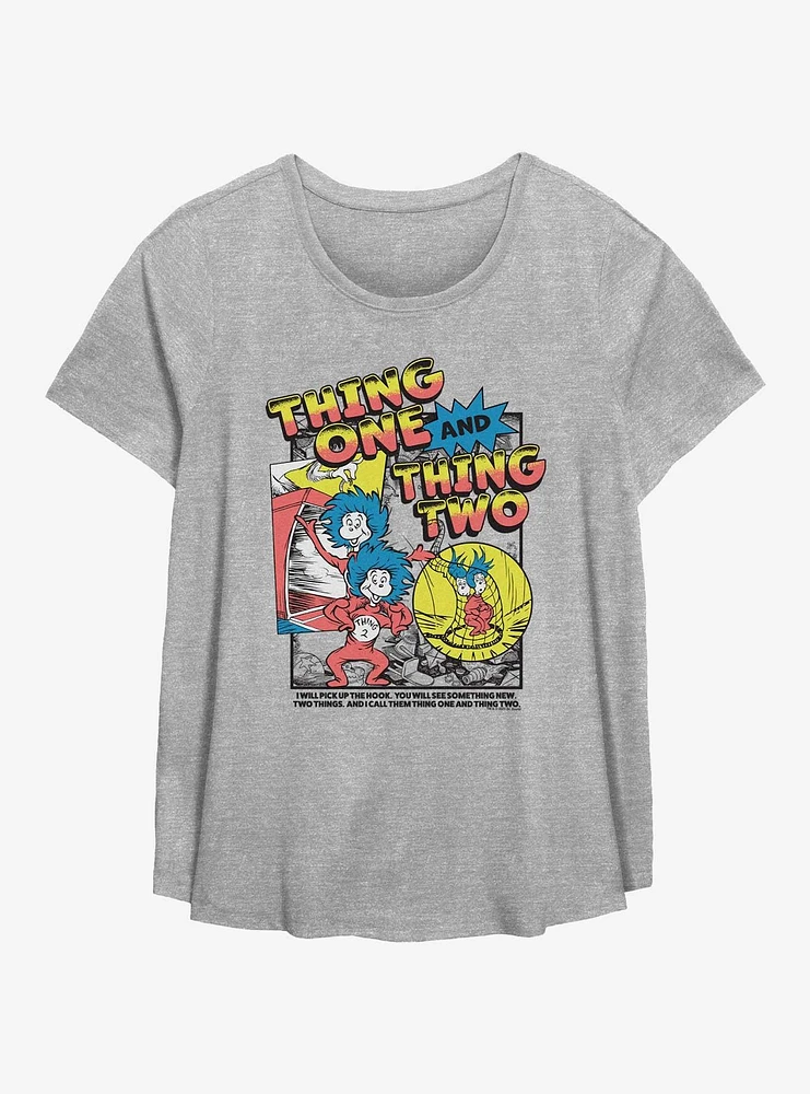 Dr. Seuss Things Pop Girls T-Shirt Plus