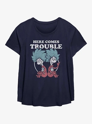 Dr. Seuss Thing Trouble Girls T-Shirt Plus