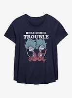 Dr. Seuss Thing Trouble Girls T-Shirt Plus