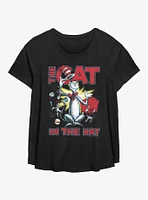 Dr. Seuss Hat Cattitude Girls T-Shirt Plus