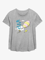 Dr. Seuss Oh The Places Girls T-Shirt Plus