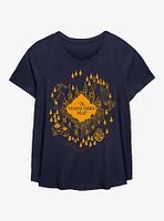 Harry Potter Beyond Marauders Map Girls T-Shirt Plus