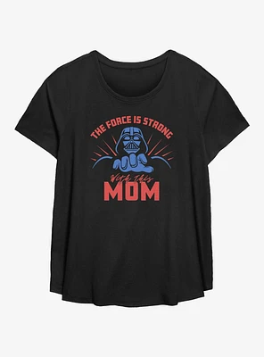 Star Wars Force Is Strong Mom Girls T-Shirt Plus